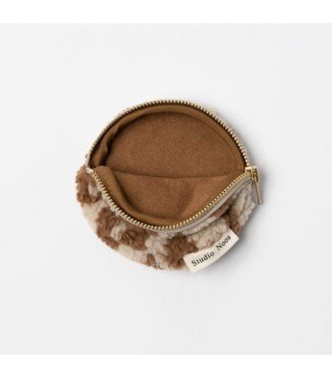 MONEDERO TEDDY LEOPARD-ECRU